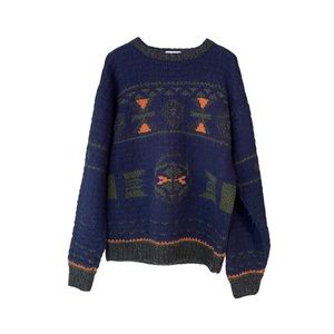 Vintage Hand Loom Shetland Wool Traditions Knit Sweater Men’s Size Medium
